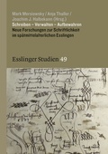 Cover: Schreiben - Verwalten - Aufbewahren - Jan Thorbecke Verlag