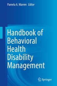 Abbildung von: Handbook of Behavioral Health Disability Management - Springer