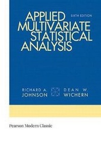Enlarge image Cover: Applied Multivariate Statistical Analysis (Classic Version) - Pearson