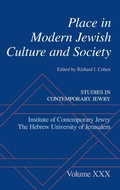 Cover: Place in Modern Jewish Culture and Society - Oxford University Press Inc