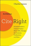 Cover: Cite Right, Third Edition - University of Chicago Press