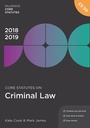 Cover: Core Statutes on Criminal Law 2018-19 - Red Globe Press