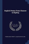 Cover: English Poems From Chaucer to Kipling - Sagwan Press