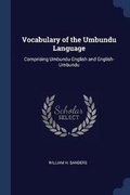 Cover: Vocabulary of the Umbundu Language - Sagwan Press