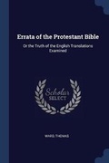 Cover: Errata of the Protestant Bible - Sagwan Press