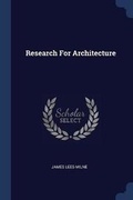 Cover: Research For Architecture - Sagwan Press