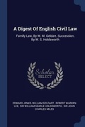 Cover: A Digest Of English Civil Law - Sagwan Press