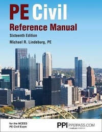 Abbildung von: Ppi Pe Civil Reference Manual, 16th Edition, a Comprehensive Civil Engineering Review Book - PROFESSIONAL PUBLICATIONS INC