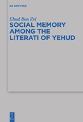 Cover: Social Memory among the Literati of Yehud - De Gruyter