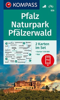 Abbildung von: KOMPASS Wanderkarte Pfalz, Naturpark Pfälzerwald - KOMPASS-Karten