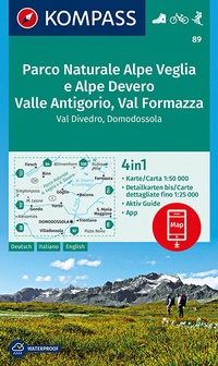 Abbildung von: KOMPASS Wanderkarte Parco Naturale Alpe Veglia e Alpe Devero, Valle Antigorio, Val Formazza, Val Divedro, Domodossola - KOMPASS-Karten