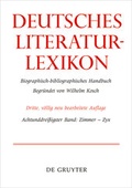 Cover: Deutsches Literatur-Lexikon / Zimmer - Zyrl - De Gruyter