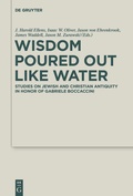 Cover: Wisdom Poured Out Like Water - De Gruyter