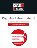 Cover: mathe.delta - Berlin/Brandenburg / mathe.delta BE/BB click & teach 7 Box - Buchner, C.C.