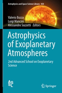 Abbildung von: Astrophysics of Exoplanetary Atmospheres - Springer