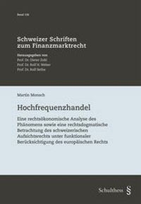 Abbildung von: Hochfrequenzhandel - Schulthess Juristische Medien