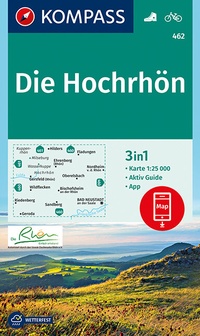 Abbildung von: KOMPASS Wanderkarte Die Hochrhön - KOMPASS-Karten