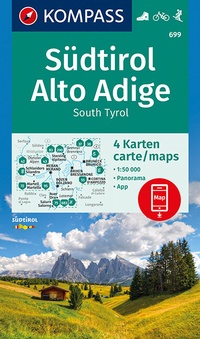 Abbildung von: KOMPASS Wanderkarte Südtirol, Alto Adige, South Tyrol - KOMPASS-Karten