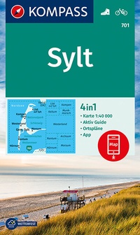 Abbildung von: KOMPASS Wanderkarte Sylt - KOMPASS-Karten