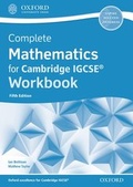 Cover: Complete Mathematics for Cambridge IGCSE (R) Workbook (Core & Extended) - Oxford University Press