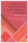 Cover: Language, Cognition, and Biblical Exegesis - Bloomsbury Academic