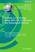 Cover: System Level Design from HW/SW to Memory for Embedded Systems - Springer