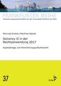 Cover: Solvency II in der Rechtsanwendung 2017 - VVW Verlag Versicherungswirtschaft