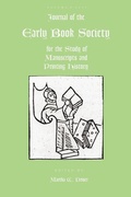 Cover: Journal of the Early Book Society Vol 8 - Pace University Press