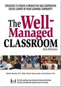 Cover: The Well Managed Classroom - Boys Town Press