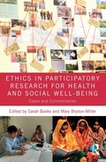 Cover: Ethics in Participatory Research for Health and Social Well-Being - Routledge