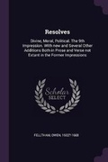 Cover: Resolves - Palala Press