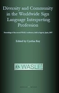 Cover: Diversity and Community in the Worldwide Sign Language Interpreting Profession - Douglas McLean