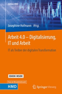 Abbildung von: Arbeit 4.0 - Digitalisierung, IT und Arbeit - Springer Vieweg