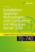 Cover: Installation, Speichertechnologien und Computing mit Windows Server 2016 - dpunkt