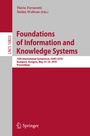 Cover: Foundations of Information and Knowledge Systems - Springer