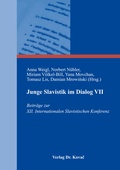 Cover: Junge Slavistik im Dialog VII - Kovac, Dr. Verlag