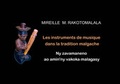 Cover: Les instruments de musique dans la tradition malgache - Ny zavamaneno ao amin'ny vakoka malagasy - Institut f&uuml;r Musikwissenschaft