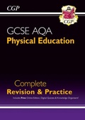 Cover: GCSE Physical Education AQA Complete Revision & Practice (with Online Edition and Quizzes) - Coordination Group Publications Ltd (CGP)