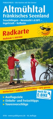 Abbildung von: Altmühltal - Fränkisches Seenland, Treuchtlingen - Neumarkt Opf. - Ingolstadt - Kelheim - Freytag-Berndt und ARTARIA