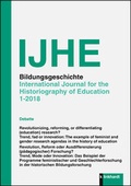Cover: IJHE Bildungsgeschichte - International Journal for the Historiography of Education - Verlag Julius Klinkhardt