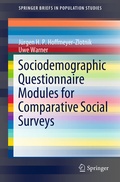 Cover: Sociodemographic Questionnaire Modules for Comparative Social Surveys - Springer