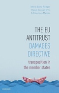 Cover: The EU Antitrust Damages Directive - Oxford University Press