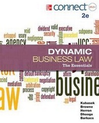 Enlarge image Cover: Dynamic Business Law with Access Code - Irwin/McGraw-Hill
