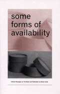 Cover: Some Forms of Availability - RGAP (Research Group for Artists Publications)