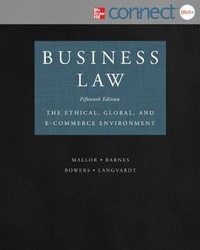 Enlarge image Cover: Business Law with Connect Plus - Irwin/McGraw-Hill