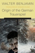Cover: Origin of the German Trauerspiel - Harvard University Press