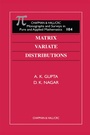 Cover: Matrix Variate Distributions - Chapman & Hall/CRC
