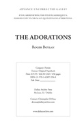 Cover: The Adorations - Dalkey Archive Press