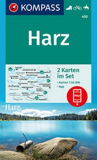 Abbildung von: KOMPASS Wanderkarte Harz - KOMPASS-Karten