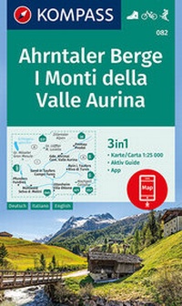 Abbildung von: KOMPASS Wanderkarte Ahrntaler Berge, I Monti della Valle Aurina - KOMPASS-Karten